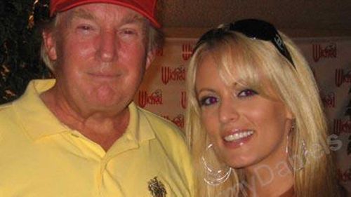Donald Trump and Stephanie Clifford, aka Stormy Daniels. (Myspace)