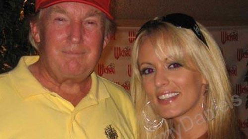 Donald Trump și Stephanie Clifford, alias Stormy Daniels.  (spatiul meu)