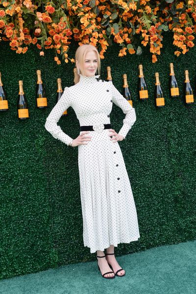 Nicole Kidman in Alessandra Rich at the Veuve Clicquot Polo Classic in New York.