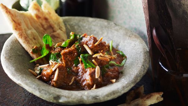 Afghani lamb and spinach curry