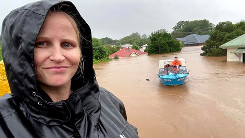 Kayla Youngberry survived the Lismore floods.