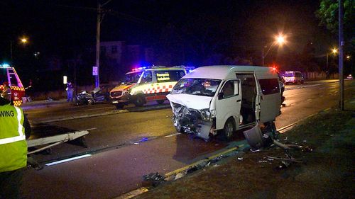 Family of five, two drivers injured in head-on Sydney crash