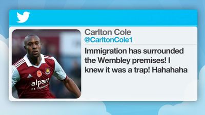 In 2010, the Football Association charged the West Ham footballer for inflammatory tweets during a friendly match between England and Ghana. 