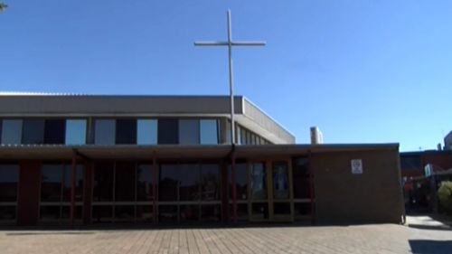 A man has been stabbed in the neck in the foyer of a church in Fawkner. (9NEWS)