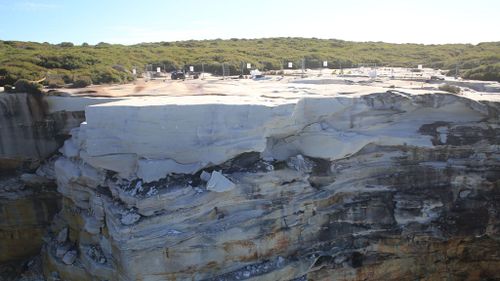 The rock is famed for its shape and white surface. (AAP)