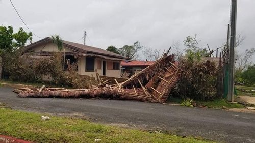 Damage by two cyclones in Vanuatu.