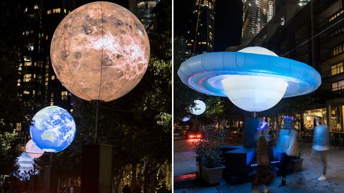 Space installations in Barangaroo for Vivid 2022.