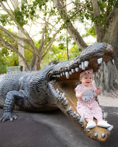 Bindi Irwin, Chandler Powell's daughter Grace Warrior Irwin Powell