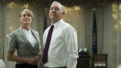 Season six is set to focus on Spacey's co-star Robin Wright's character. (Netflix)