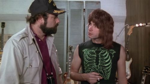 Rob Reiner com Christopher Guest em sua estreia na direção This Is Spinal Tap.