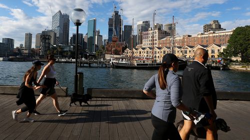 People at Circular Quay , Sydney.
