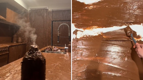 Aussie Prankster covers parents&#x27; kitchen completely in nutella