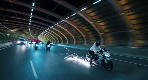 A group of alleged motorcycle hoons have been busted by covert police in Victoria 