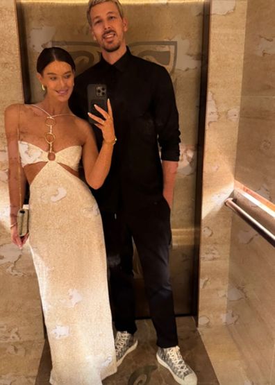 Brittany Hockley and her fiancé Ben celebrated New Year's eve in Dubai