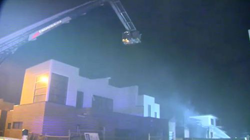 Fire crews were able to prevent the blaze spreading to any neighbouring properties. (9NEWS)