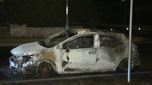 Fire and Rescue extingushed the fire but the vehicle was destoyed. 