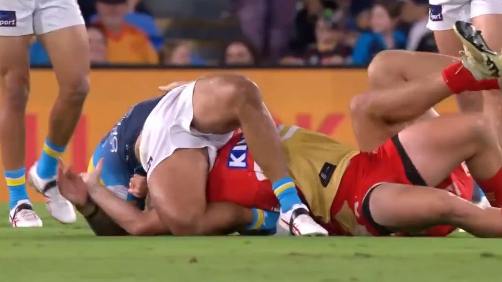 'Very ugly': Max Plath cops two-game suspension for hip-drop on Gold Coast's Phillip Sami