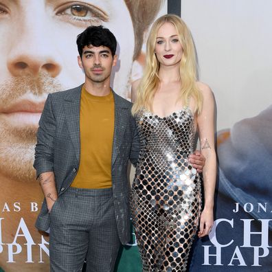 LOS ANGELES, CALIFORNIA - JUNE 03: Joe Jonas (L) and Sophie Turner attend the Premiere of Amazon Prime Video's 'Chasing Happiness' at Regency Bruin Theatre on June 03, 2019 in Los Angeles, California. (Photo by Steve Granitz/WireImage)