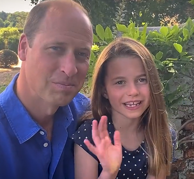 Prince William and Princess Charlotte's video message ahead of Euro 2022 final