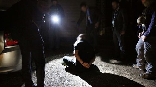 One of the men arrested in today's operation. (NSW Police)