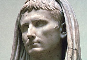 When was Augustus named the Roman Empire's first emperor?