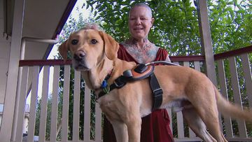 Janice Whittle claimed the row erupted management at the National Hotel in Toowoomba found out about her guide dog Keegan.