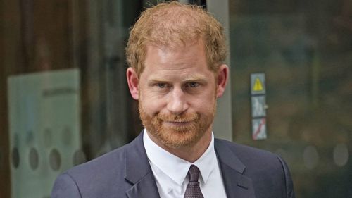 Prince Harry leaves the High Court after giving evidence in London in June, 2023.