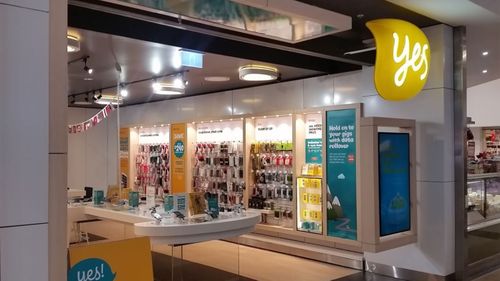 The Optus store in Casula Mall. (Supplied)