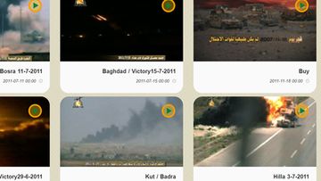 A trove of hundreds of videos on Kataib Hezbollah website shows combat footage, IED explosions and puported rocket attacks on US and Coalition Forces.