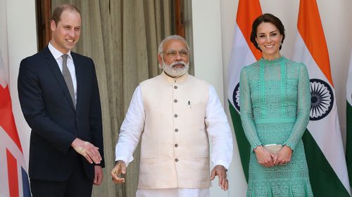 Prince William’s hand turns white from Indian PM’s iron grip