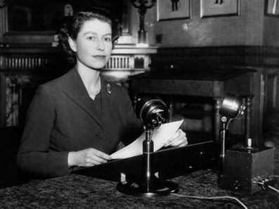 The Queen broadcasts her first Christmas message, 1952