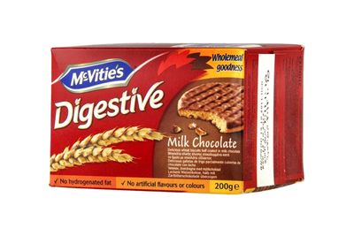 McVitie’s Digestive
Milk Chocolate: 4.9g sugar per biscuit