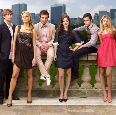 Gossip Girl cast, Chace Crawford, Blake Lively, Ed Westwick, Leighton Meester, Penn Badgley, Taylor Momsen.