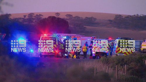 Two women have died and three people have been injured after a fatal crash in South Australia's mid-north.Police and emergency services were called to the intersection of Templeton Road and Blyth Road at Everard Central near Blyth after a crash between a van and a Honda after 5pm yesterday.
The driver of the Honda and her passenger, a 54-year-old woman and an 84-year-old woman, died at the scene.