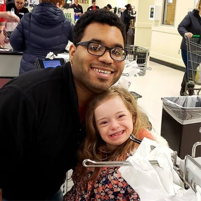 Girl with special needs gets to try out her 'dream job' bagging groceries