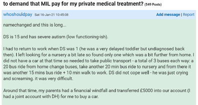 The woman has shared her dilemma on Mumsnet.