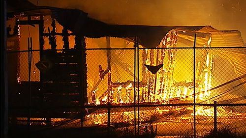 Neighbours say the home had been abandoned for the past few years. (9NEWS)