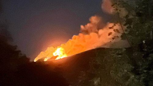 Un grand incendie a suivi un feu d'artifice privé dans la propriété de Queenstown du millionnaire américain Tony Malkin.