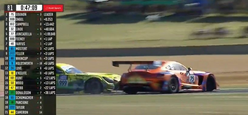 'Fired up like a volcano': Jules Gounon wins Bathurst 12 Hour marred by controversy