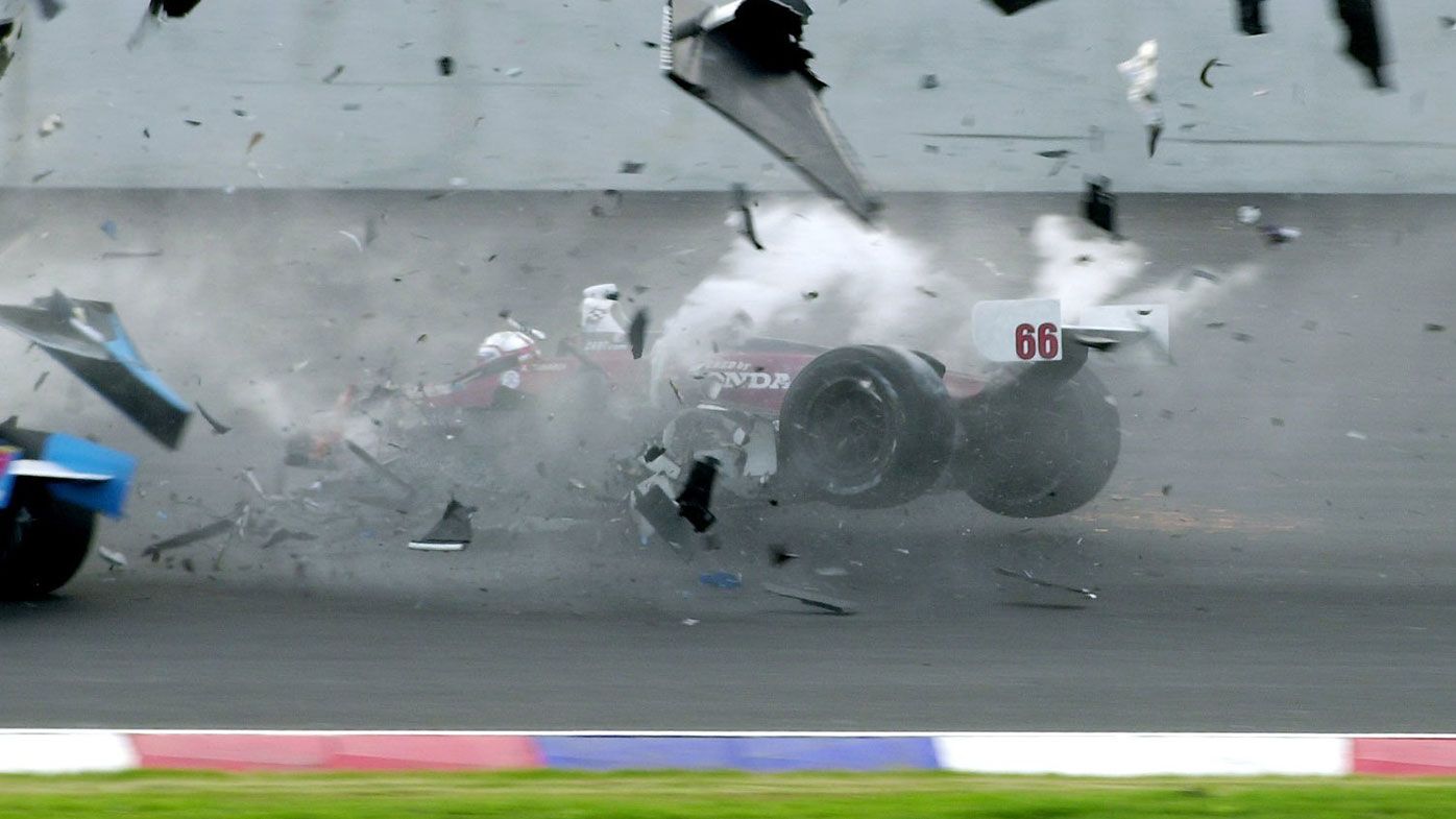 Alex Zanardi is seriously injured during a crash in a race in Germany in 2001.