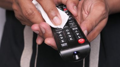 Cleaning a remote control