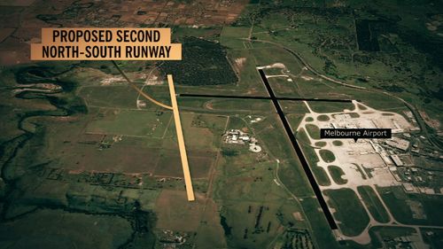A north-south alignment would see more aircraft arriving and departing over Keilor and the western suburbs.