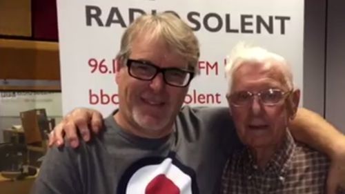 BBC Radio host Alex Dyke invited Bill in after the 95-year-old called to say how lonely he was. (Facebook)