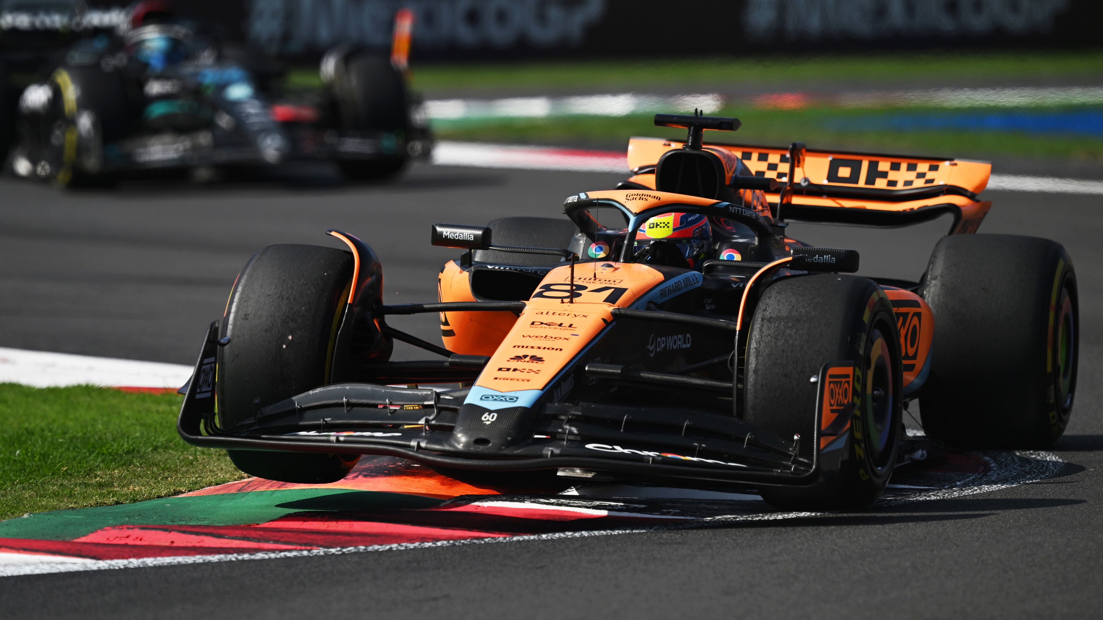 Oscar Piastri in action at the Mexican Grand Prix.