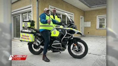 Volunteers at Bloodbikes Australia give their time to hit the road and help get flood and medical supplies to patients around the country. 