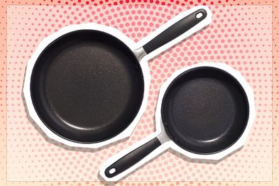 9PR: OXO Good Grips Non-Stick 20cm & 26cm Frying Pan Set, Black