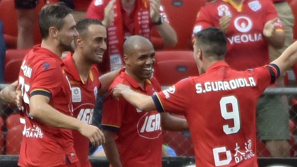 Henrique was the star for Adelaide United in their win over Wellington. (AAP)