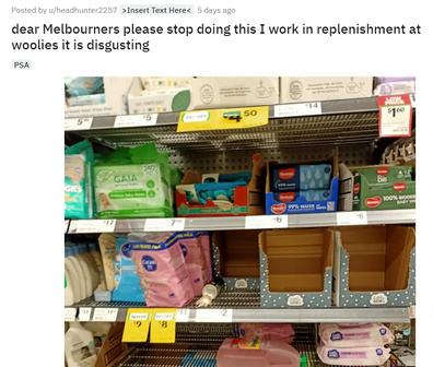 Woolworths employee customer behaviour