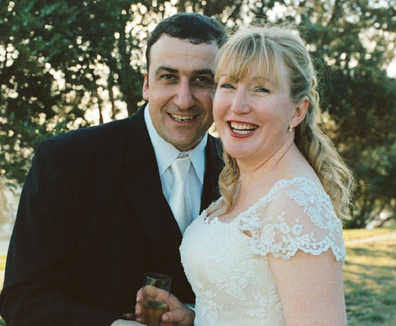 Donna and Jason on their wedding day.