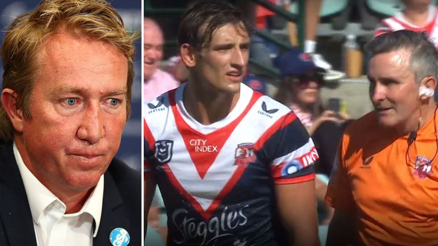 Roosters coach Trent Robinson welcomes new bunker head knock system, but says it must 'get better' 